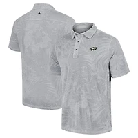 Men's Tommy Bahama Gray Philadelphia Eagles Sport Santiago Paradise Polo