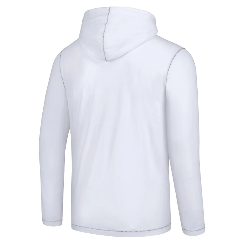 Sweat à capuche blanc imprimé graffiti Philadelphia Eagles de Tommy Bahama pour homme