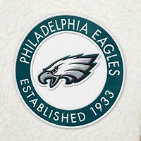 Sweat-shirt crème à quart de zip Tommy Hilfiger Philadelphia Eagles Jordan Sherpa pour hommes