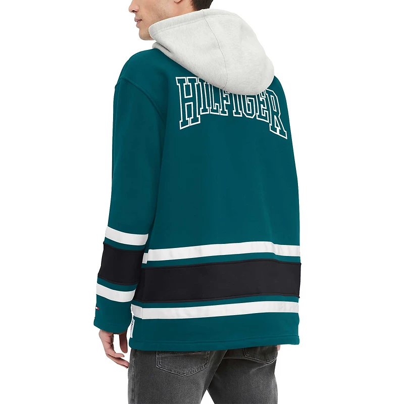 Men's Tommy Hilfiger Midnight Green Philadelphia Eagles Ivan Fashion Pullover Hoodie