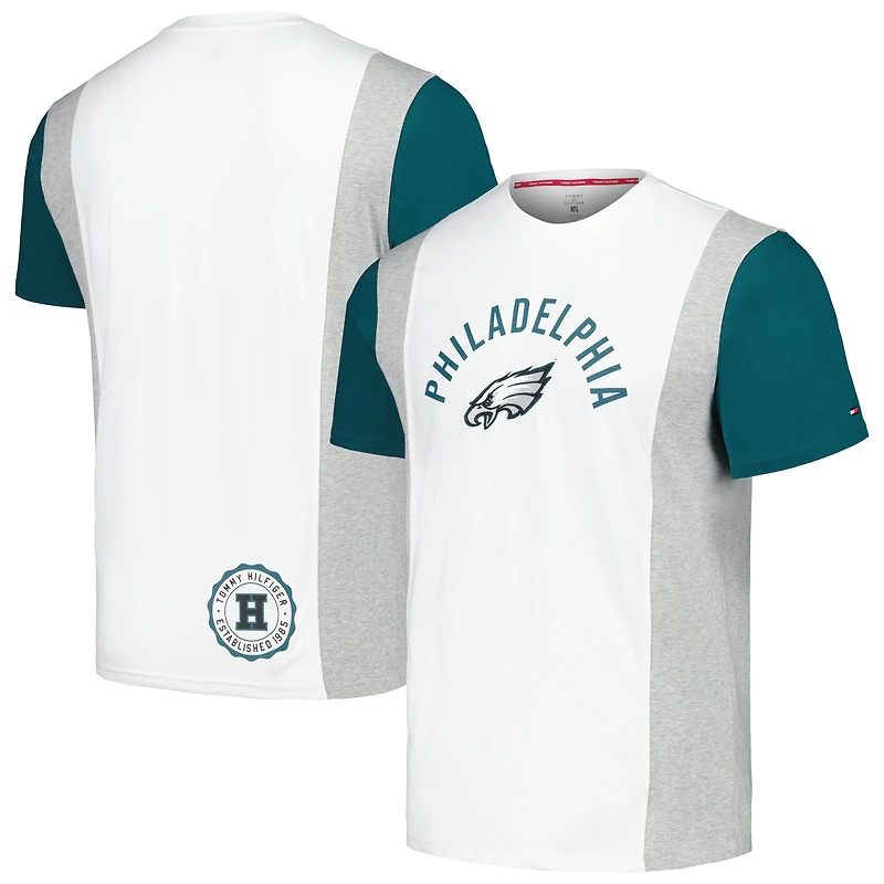 T-shirt blanc Tommy Hilfiger Philip des Eagles de Philadelphie pour hommes
