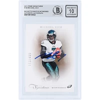 Michael Vick Philadelphia Eagles Autographed 2011 Panini Prime Signatures #126 #/499 Beckett Fanatics Witnessed Authenticated 10 Card