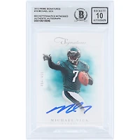 Michael Vick Philadelphia Eagles Autographed 2012 Panini Prime Signatures #16 #/499 Beckett Fanatics Witnessed Authenticated 10 Card
