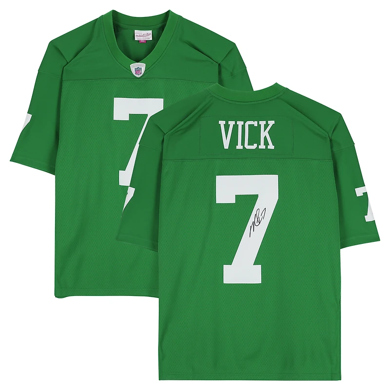 Michael Vick Philadelphia Eagles Autographed Kelly Green Mitchell & Ness 2010 Legacy Jersey