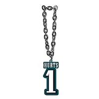 MOJO Jalen blesse le collier de chaîne de fan de joueur des Eagles de Philadelphie