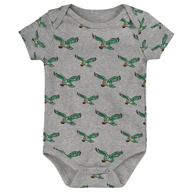 Ensemble de 3 bodies pour nouveau-né et bébé Philadelphia Eagles Team Starter