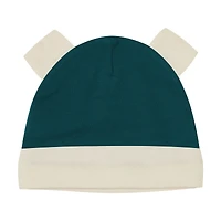 Newborn Outerstuff Midnight Green Philadelphia Eagles Little Champ Three-Piece Long Sleeve Bodysuit, Pants and Cuffed Hat Set