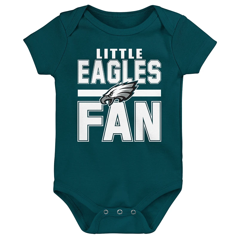 Ensemble 3 pièces pour nouveau-né Outerstuff Philadelphia Eagles Little Tike