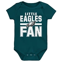 Ensemble 3 pièces pour nouveau-né Outerstuff Philadelphia Eagles Little Tike
