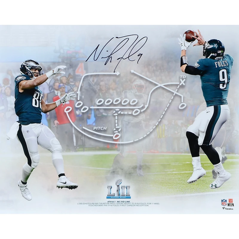 Nick Foles Philadelphia Eagles Autographed 16" x 20" Super Bowl LII Champions Philly Special Photograph