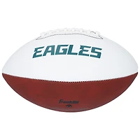 Nick Foles Philadelphia Eagles Autographed Franklin White Panel Football with "SB LII MVP" Inscription