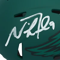 Casque Riddell Rave Speed Mini autographié par Nick Foles des Philadelphia Eagles
