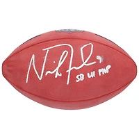Nick Foles Philadelphia Eagles Autographed Wilson Duke Full Color Football with "SB LII MVP" Inscription 