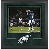 Nick Foles Philadelphia Eagles Deluxe Framed Autographed 16" x 20" Super Bowl LII Champions Philly Special Touchdown Catch Photograph with "SB LII MVP" Inscription