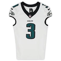 Nolan Smith Jr. Philadelphia Eagles Game-Used #3 White Jersey vs. Los Angeles Chargers on December 8, 2025
