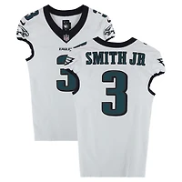 Maillot blanc n° 3 porté par Nolan Smith Jr. (Philadelphia Eagles) lors du match contre les Rams de Los Angeles le 21 septembre 2025