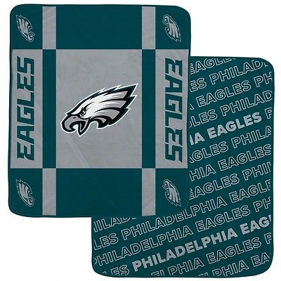 Couverture ultra confortable double face Pegasus Philadelphia Eagles 60" x 70" Reverse Block