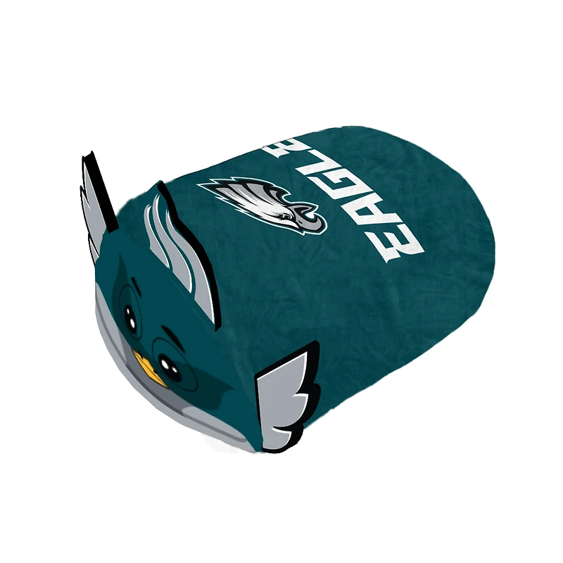 Coussin empilable en peluche avec mascotte des Philadelphia Eagles de Pegasus
