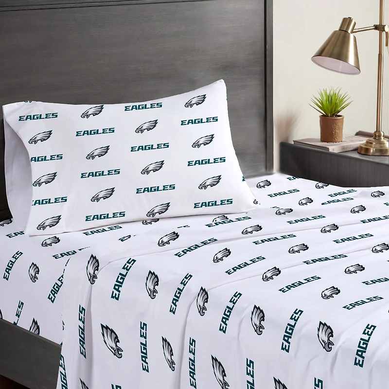 Pegasus  Philadelphia Eagles Three-Piece Twin Sheet Set