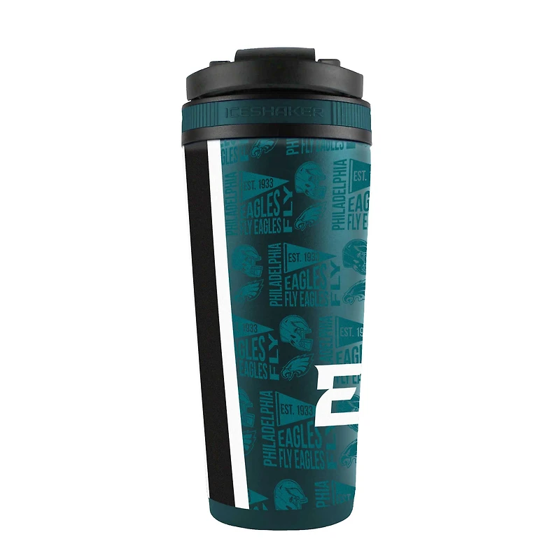 Bouteille shaker en acier inoxydable 4D de 26 oz des Philadelphia Eagles