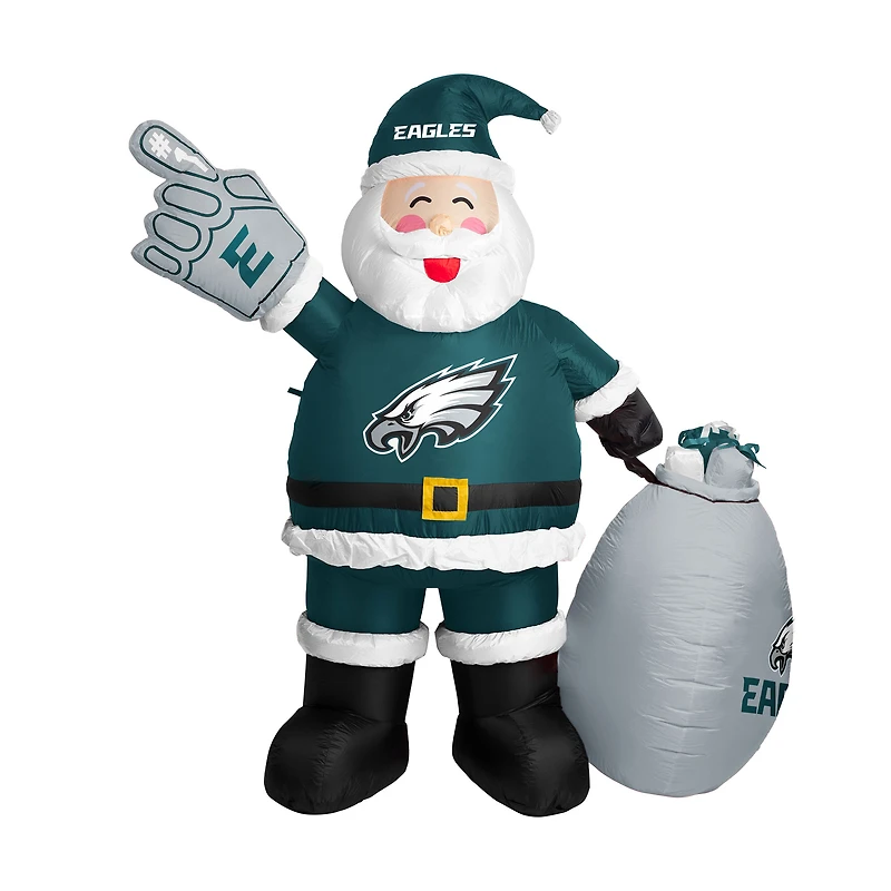 Père Noël gonflable de 7 pieds des Philadelphia Eagles
