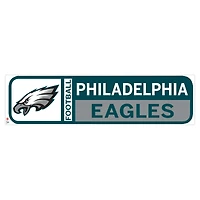 Philadelphia Eagles 90 `` x 23 '' Team Logo Repositionable Wall - Decal