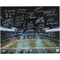 Photographie autographiée des Philadelphia Eagles, 16" x 20" du Super Bowl LIX, avec 15 signatures et inscriptions multiples - Édition limitée à 25 exemplaires