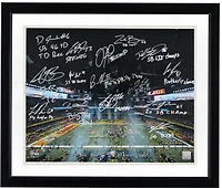 Philadelphia Eagles Autographed 16" x 20" Super Bowl LIX Photograph with 15 Signatures & Multiple Inscriptions - Signed in White Ink - Limited Edition #1/1