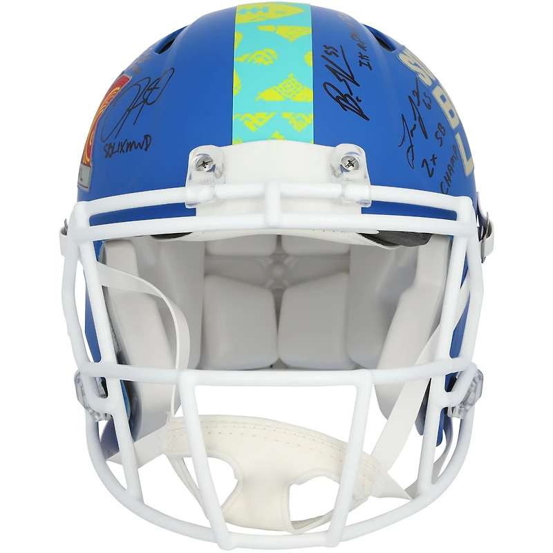 Philadelphia Eagles Autographed Riddell Super Bowl LIX Speed Authentic Helmet with 15 Signatures and Multiple Inscriptions - Limited Edition of 10