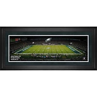 Photographie panoramique encadrée des Philadelphia Eagles (10" x 30") du Lincoln Financial Field