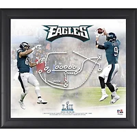 Eagles de Philadelphie Encadré 15" x 17" Super Bowl LII Champions Philly Special Collage