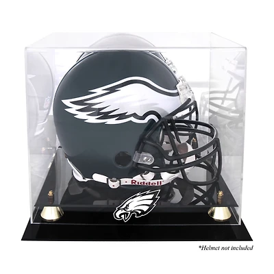 Philadelphia Eagles Golden Classic Helmet Display Case with Mirrored Back