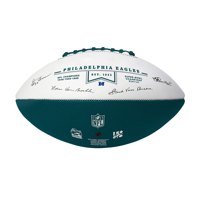 Philadelphia Eagles Legends Signature Football