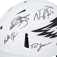 Philadelphia Eagles Quarterbacks Autographed Riddell Lunar Speed Authentic Helmet with 5 Signatures