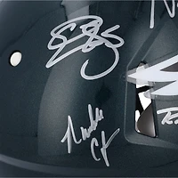 Philadelphia Eagles Quarterbacks Autographed Riddell Speed Authentic Helmet with 5 Signatures