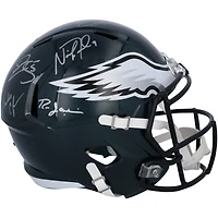 Philadelphia Eagles Quarterbacks Autographed Riddell Speed Replica Helmet with 5 Signatures