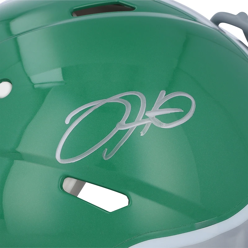 Philadelphia Eagles Quarterbacks Autographed Riddell Throwback Speed Authentic Helmet with 5 Signatures
