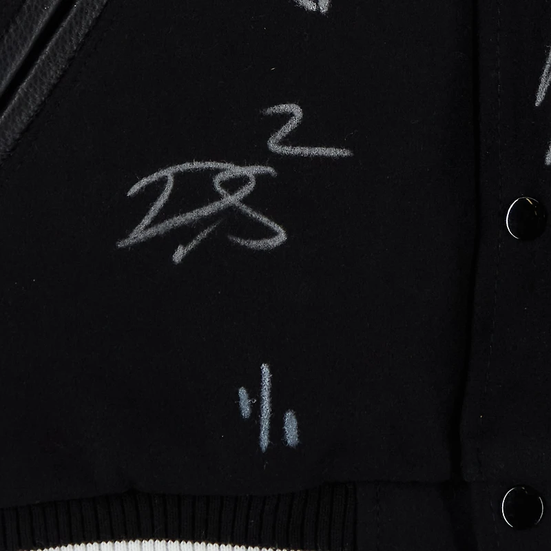Philadelphia Eagles Super Bowl LIX Champions Autographed Letterman Jacket with at least 10 Signatures featuring Jalen Hurts, Saquon Barkley, Dallas Goedert, Cooper DeJean, A.J. Brown, DeVonta Smith, and more! - Limited Edition #1/1