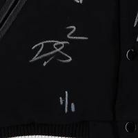 Philadelphia Eagles Super Bowl LIX Champions Autographed Letterman Jacket with at least 10 Signatures featuring Jalen Hurts, Saquon Barkley, Dallas Goedert, Cooper DeJean, A.J. Brown, DeVonta Smith, and more! - Limited Edition #1/1