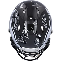 Philadelphia Eagles Super Bowl LIX Champions Autographed Riddell Black Alternate Speed Authentic Helmet with 15 Signatures