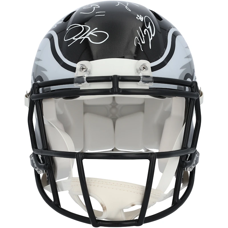 Philadelphia Eagles Super Bowl LIX Champions Autographed Riddell Black Alternate Speed Authentic Helmet with 15 Signatures - Limited Edition of 10