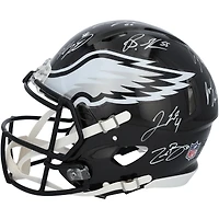 Philadelphia Eagles Super Bowl LIX Champions Autographed Riddell Black Alternate Speed Authentic Helmet with 15 Signatures - Limited Edition of 10