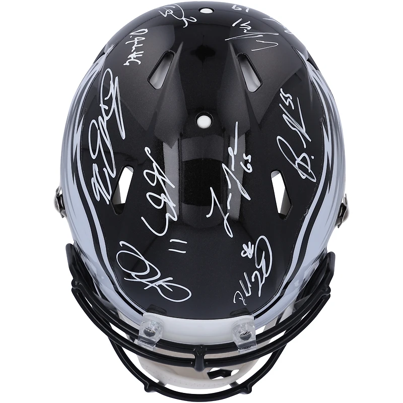 Philadelphia Eagles Super Bowl LIX Champions Autographed Riddell Black Alternate Speed Authentic Helmet with 15 Signatures - Limited Edition of 10