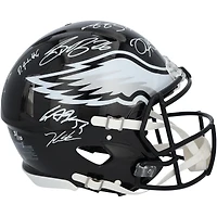 Philadelphia Eagles Super Bowl LIX Champions Autographed Riddell Black Alternate Speed Authentic Helmet with 15 Signatures - Limited Edition of 10
