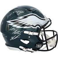 Philadelphia Eagles Super Bowl LIX Champions Autographed Riddell Logo Speed Authentic Helmet with 15 Signatures - Limited Edition of 250