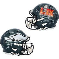 Philadelphia Eagles Super Bowl LIX Champions Autographed Riddell Logo Speed Authentic Helmet with 15 Signatures - Limited Edition of 250
