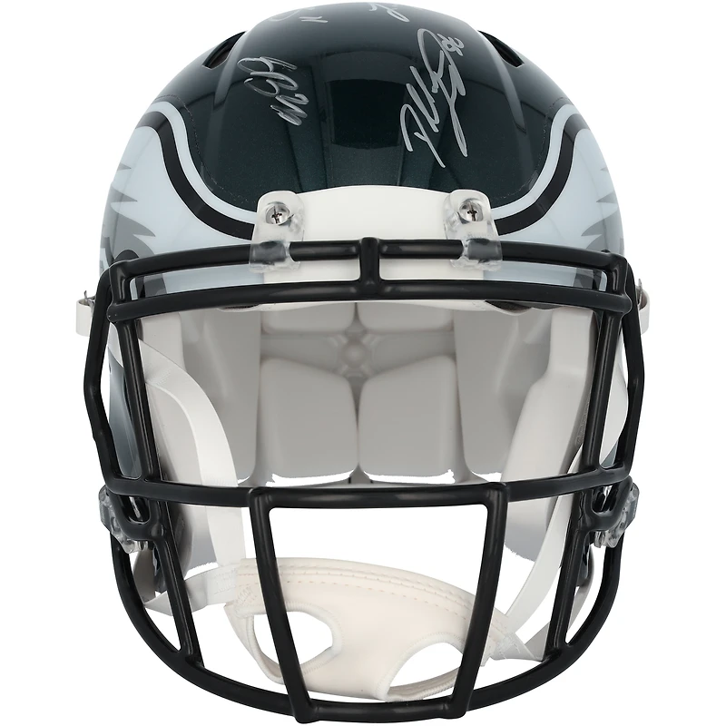 Philadelphia Eagles Super Bowl LIX Champions Autographed Riddell Speed Authentic Helmet with 15 Signatures - Limited Edition #26/250