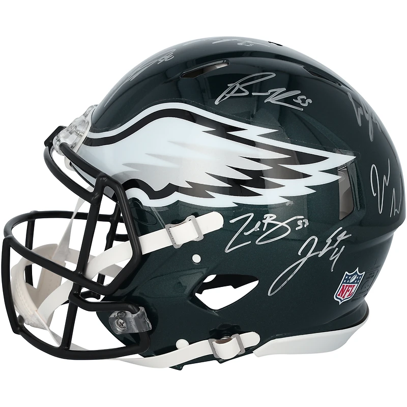 Philadelphia Eagles Super Bowl LIX Champions Autographed Riddell Speed Authentic Helmet with 15 Signatures - Limited Edition #26/250