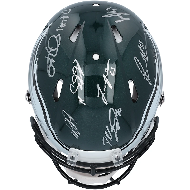 Philadelphia Eagles Super Bowl LIX Champions Autographed Riddell Speed Authentic Helmet with 15 Signatures - Limited Edition #26/250