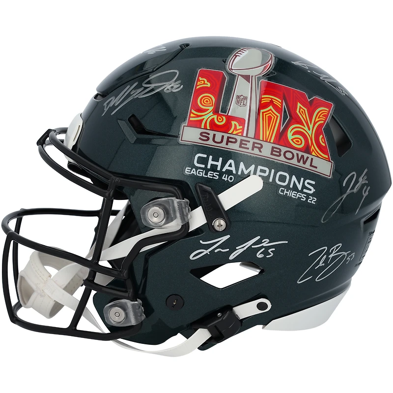 Philadelphia Eagles Super Bowl LIX Champions Autographed Riddell Speed Flex Authentic Helmet with 15 Signatures - Limited Edition of 50
